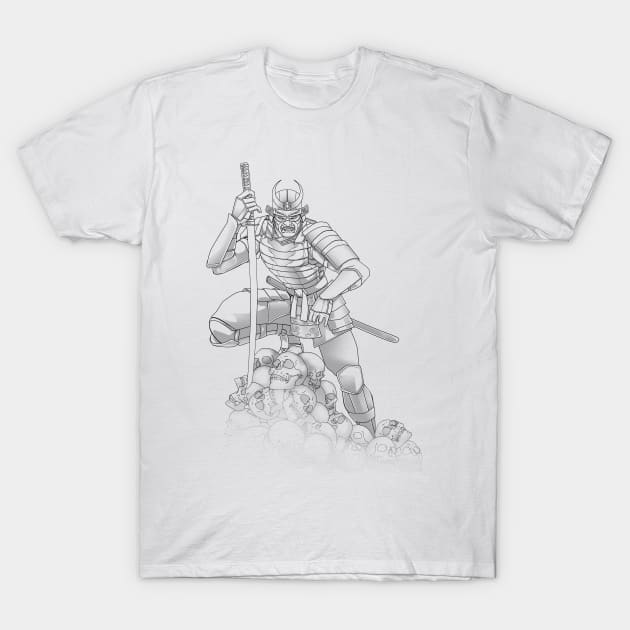 Samurai Skulls T-Shirt by CoolDojoBro